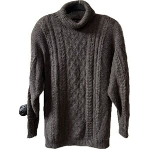 Collections International TanJay Cable Knit Turtleneck Sweater Women's M